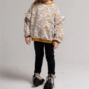 FRED'S WORLD BUTTERCREAM BOTANY FRILL SWEATSHIRT size 4